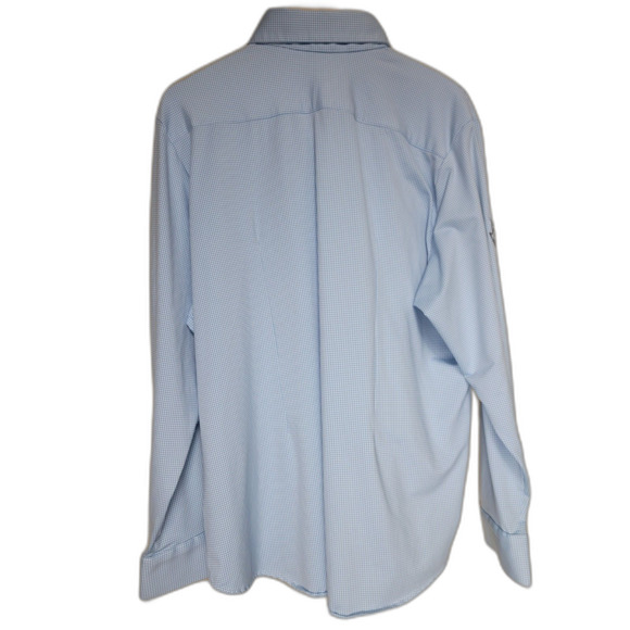 Mizzen+Main Spinnaker Men's Blue Long Sleeve Button Shirt - XL - Picture 2 of 7